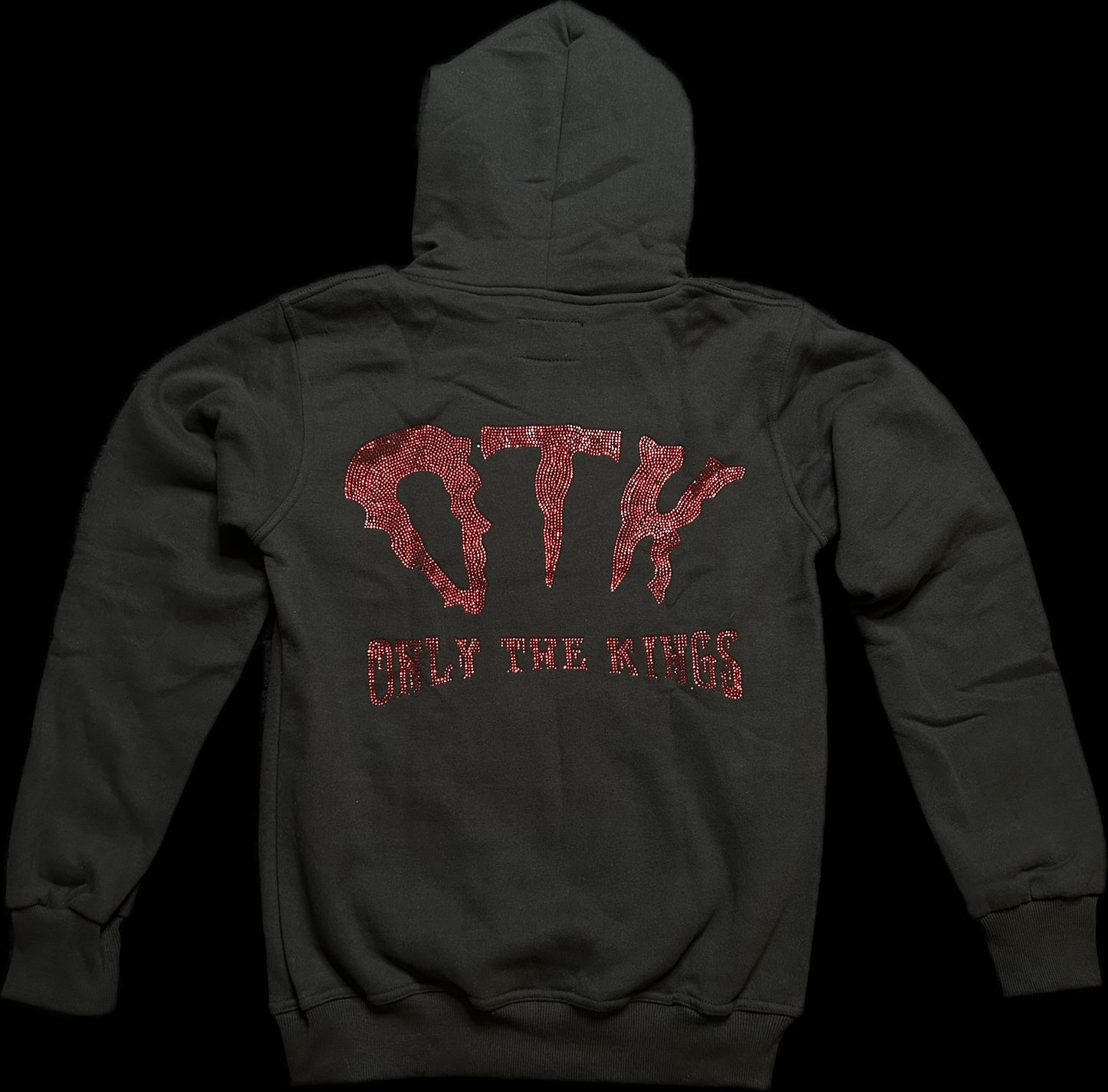 Red Rhinestone kings hoodie