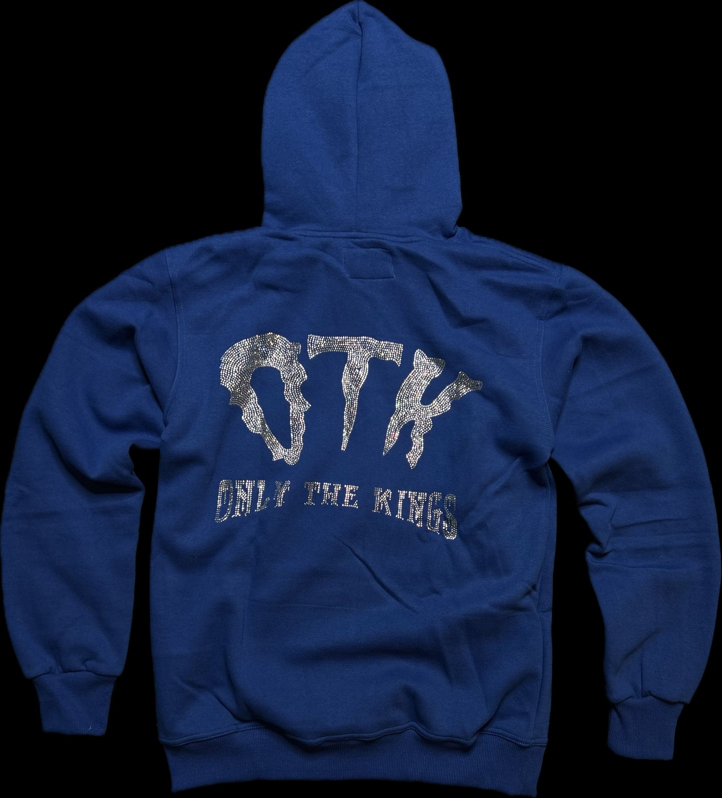 Blue Rhinestone kings hoodie