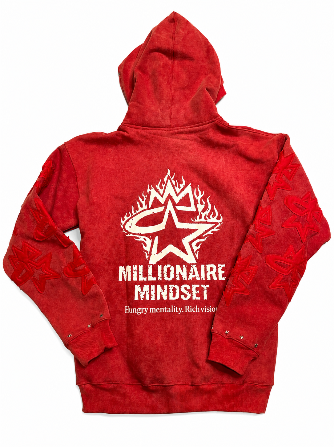 DOUBLE HOOD ZIP UP-RED