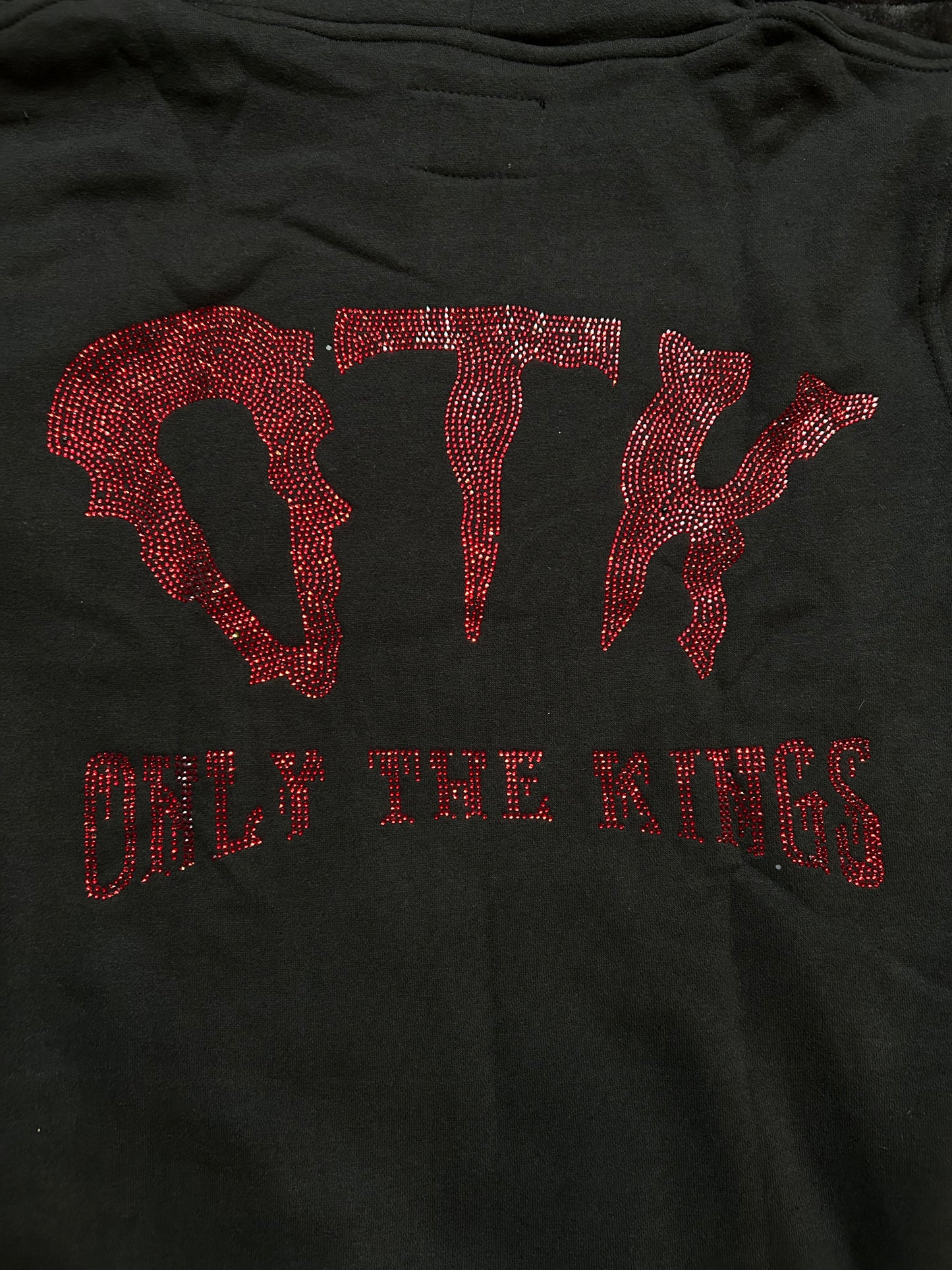 Red Rhinestone kings hoodie