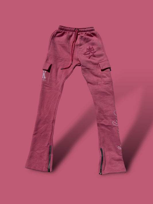 Pink star4k sweatpants