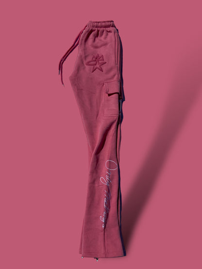 Pink star4k sweatpants