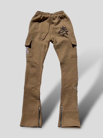 Tan star4k sweatpants